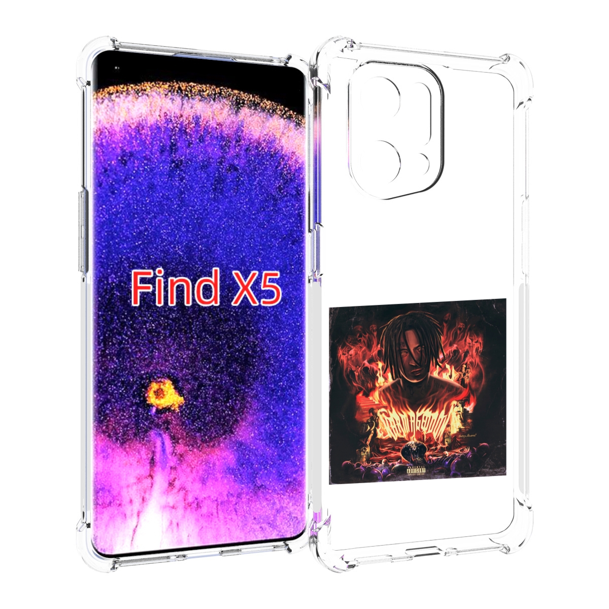 

Чехол MyPads Karmageddon Kizaru для Oppo Find X5, Прозрачный, Tocco