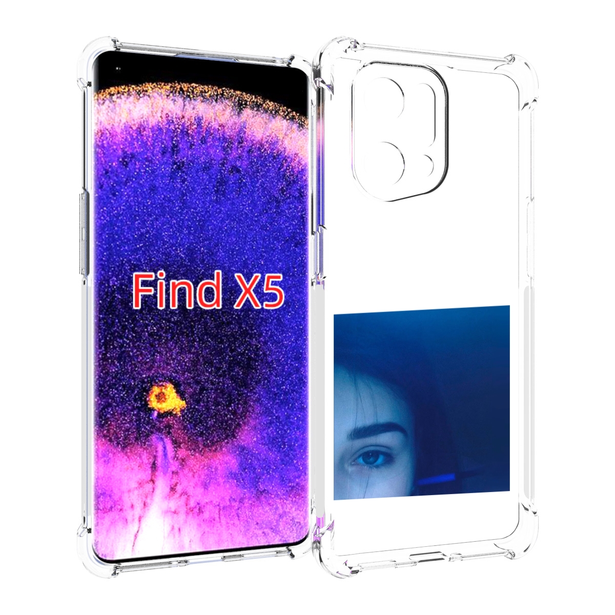 Чехол MyPads Hate Love face для Oppo Find X5