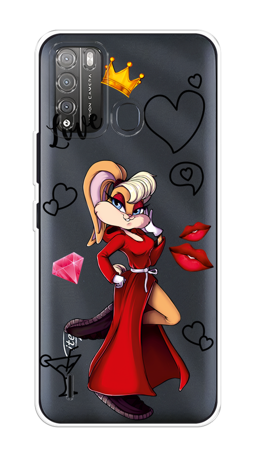 

Чехол на Itel Vision 1 Pro "Rich Lola Bunny", Красный;бежевый;оранжевый, 3200350-6
