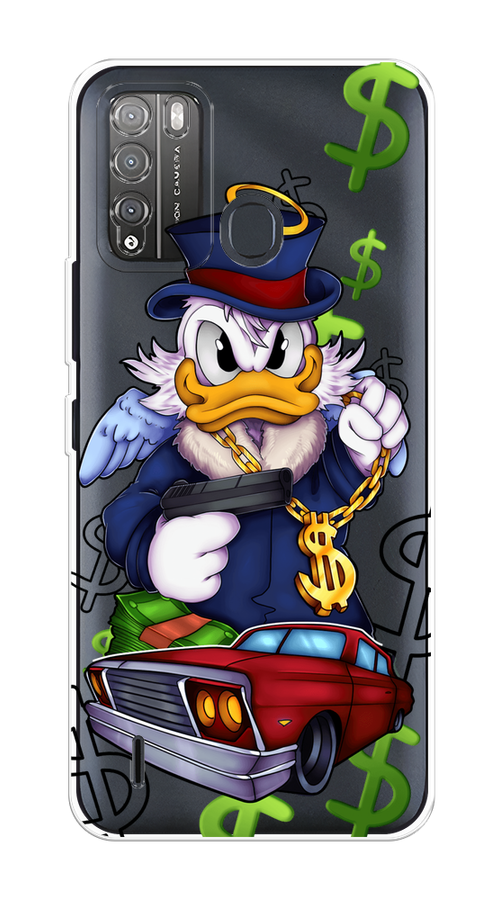 

Чехол на Itel Vision 1 Pro "Scrooge McDuck with a Gold Chain", Красный;синий;белый, 3200350-6