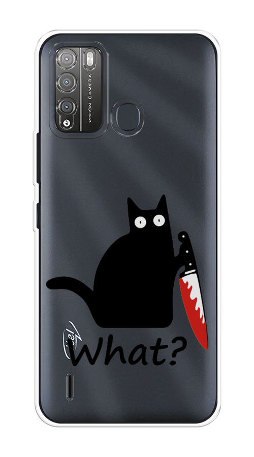 

Чехол на Itel Vision 1 Pro "Котик с ножом", Черный;красный, 3200350-6