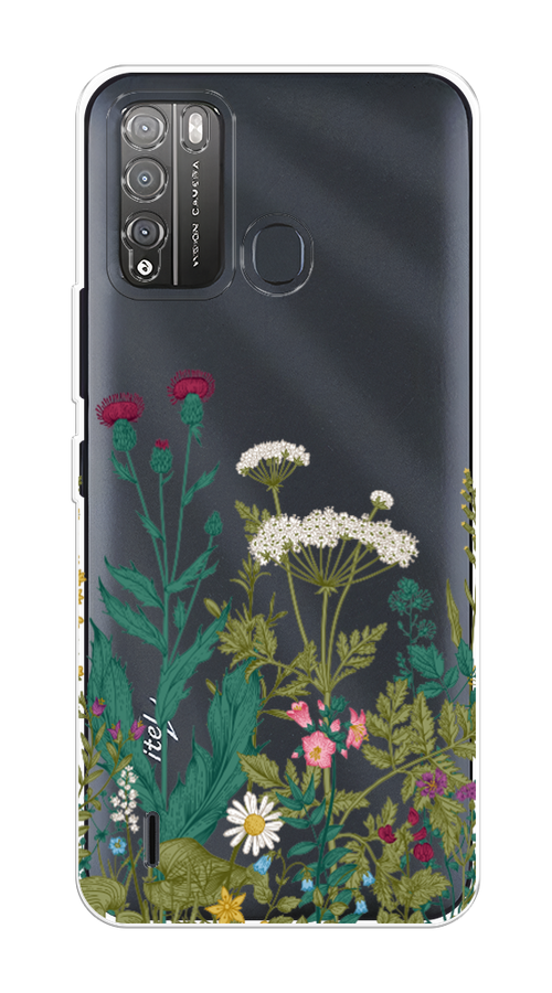 

Чехол на Itel Vision 1 Pro "Дикие полевые цветы", Зеленый;розовый;белый, 3200350-2