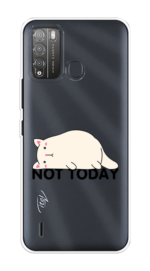 

Чехол на Itel Vision 1 Pro "Cat not today", Белый;розовый;черный, 3200350-1