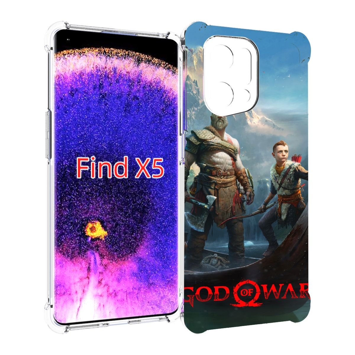 

Чехол MyPads God Of War Кратос Атрей для Oppo Find X5, Прозрачный, Tocco