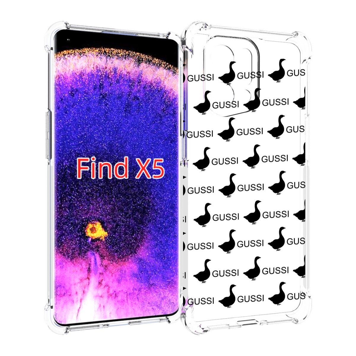 

Чехол MyPads GUSSI для Oppo Find X5, Прозрачный, Tocco