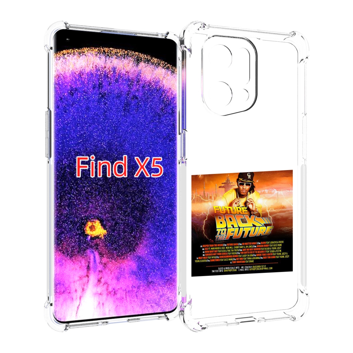 

Чехол MyPads Future - Back To The Future для Oppo Find X5, Прозрачный, Tocco
