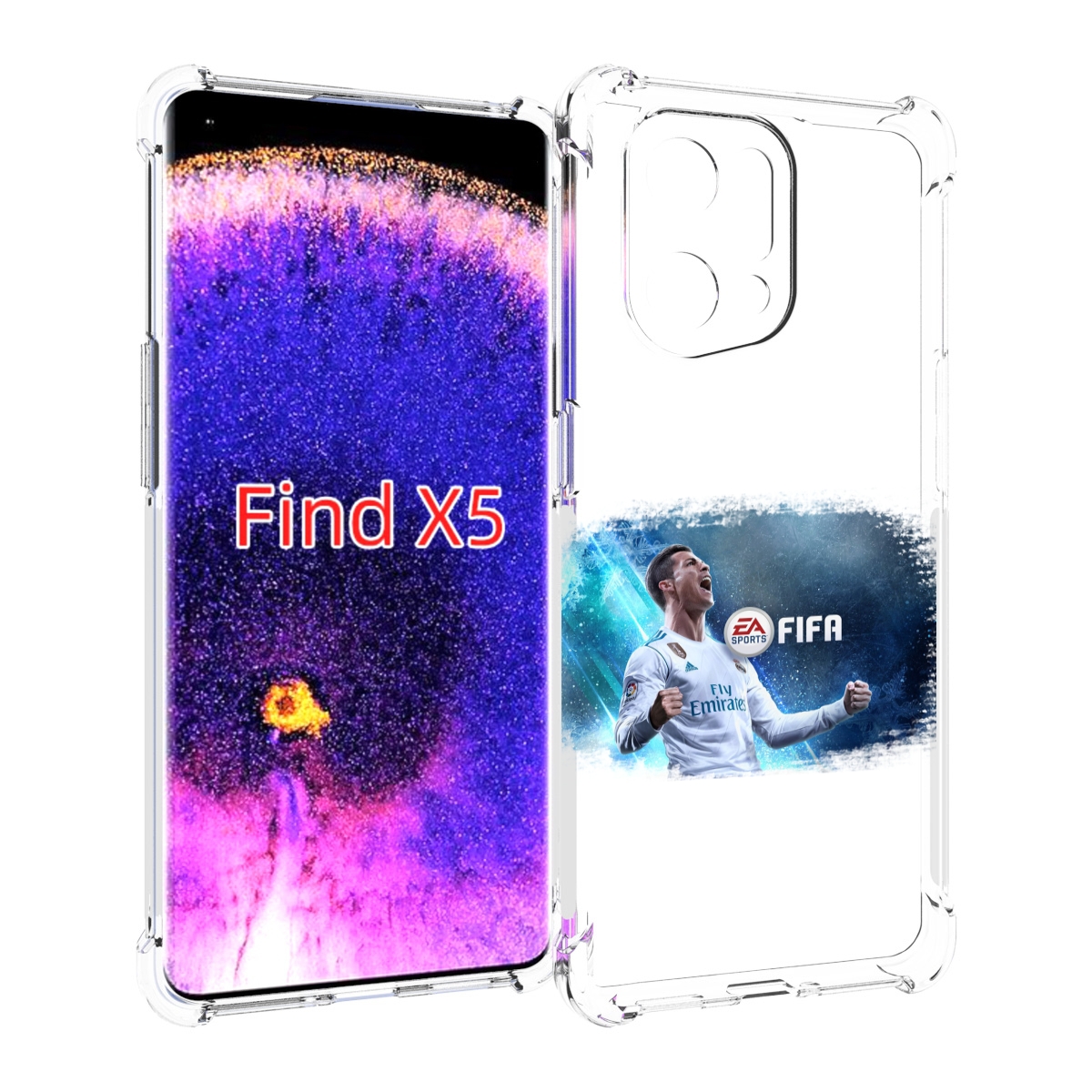 

Чехол MyPads FiFA логотип для Oppo Find X5, Прозрачный, Tocco