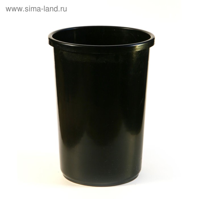 фото Корзина для бумаг и мусора calligrata uni, 12 литров, пластик, черная
