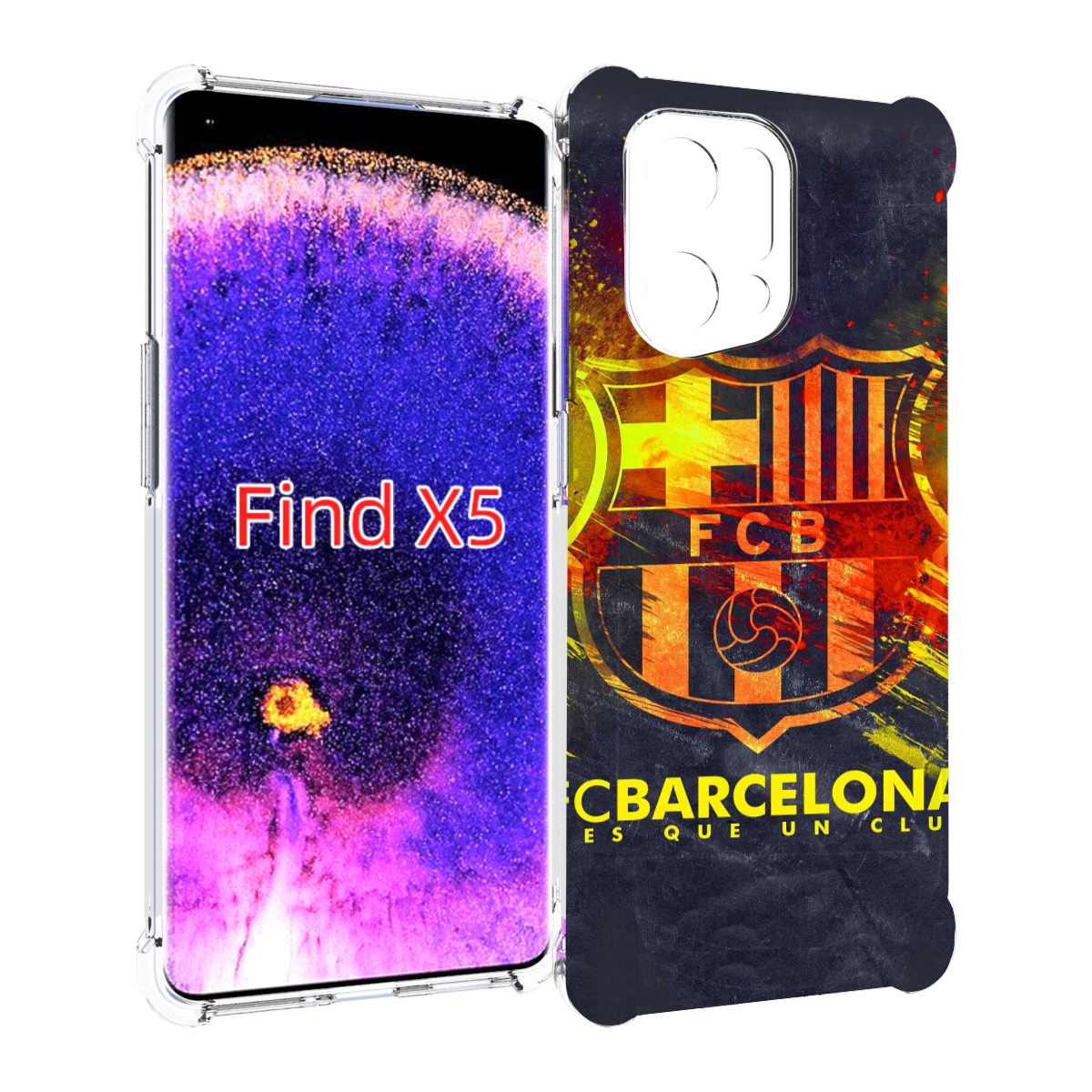 

Чехол MyPads FC-Barcelona-Wallpaper-3 для Oppo Find X5, Прозрачный, Tocco