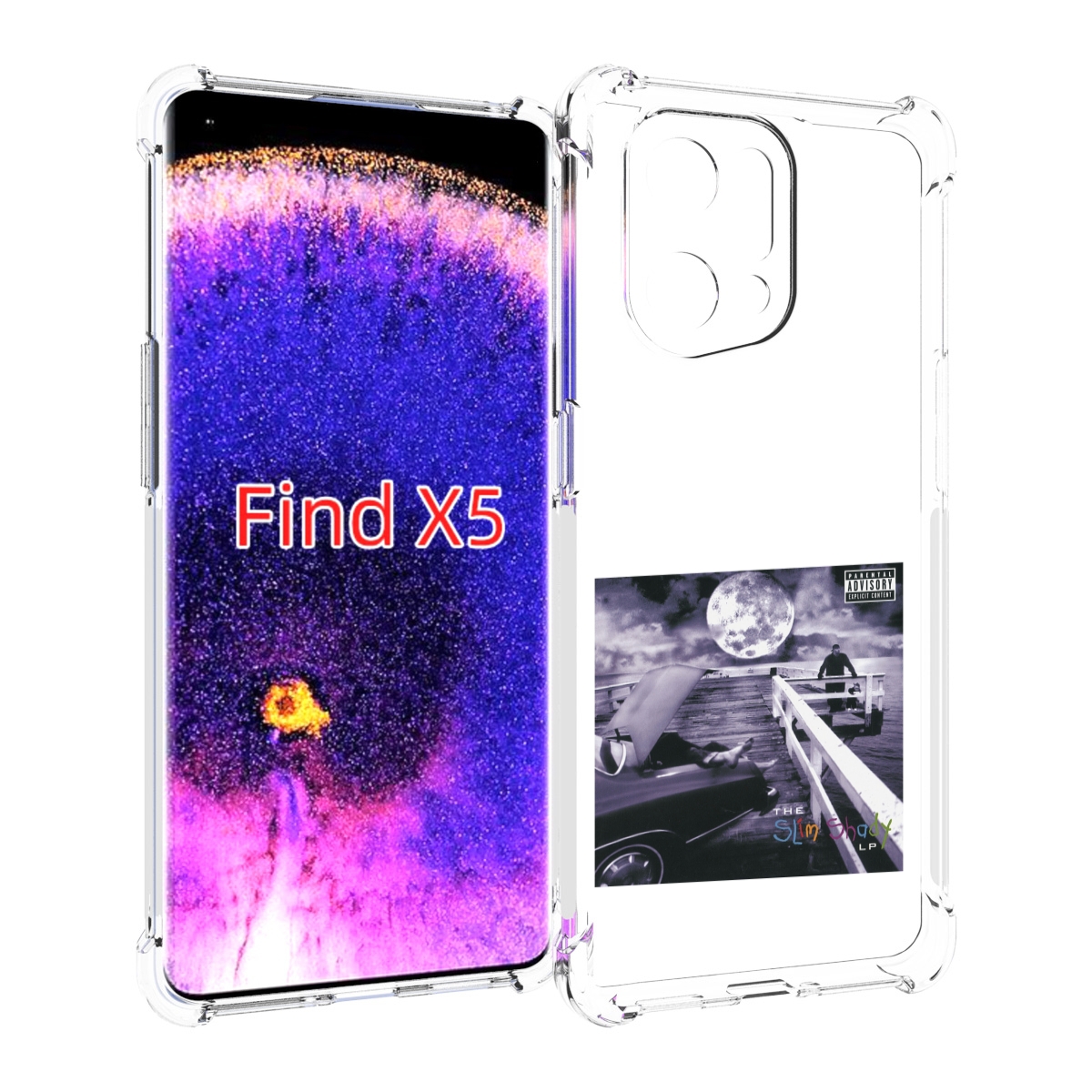 

Чехол MyPads Eminem THE SLIM SHADY LP для Oppo Find X5, Прозрачный, Tocco