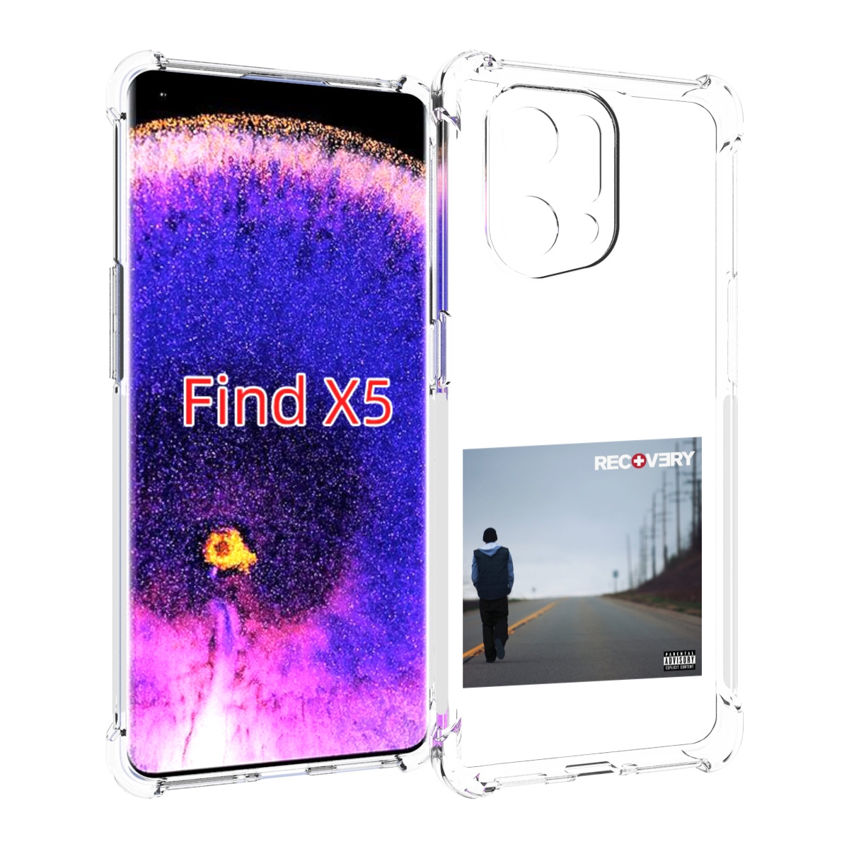 

Чехол MyPads Eminem RECOVERY для Oppo Find X5, Прозрачный, Tocco