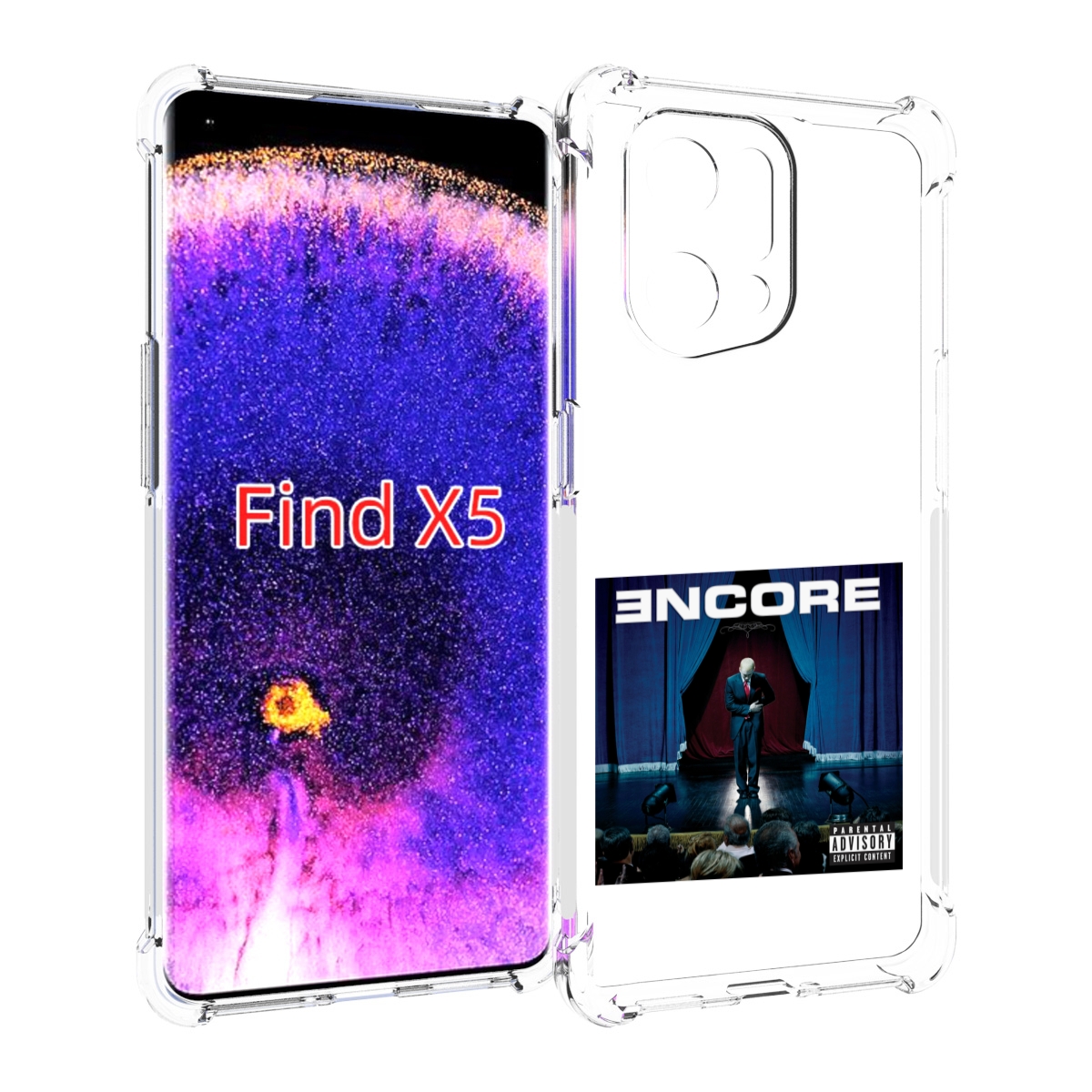 

Чехол MyPads ENCORE для Oppo Find X5, Прозрачный, Tocco