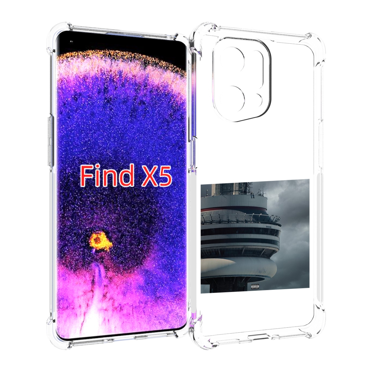 

Чехол MyPads Drake - Views для Oppo Find X5, Прозрачный, Tocco