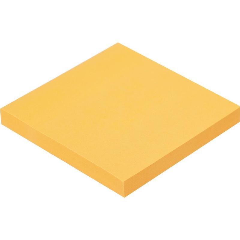 Стикеры (самоклеящийся блок) Attache Selection 76x76мм оранжевый неон 12 блоков по 100 л