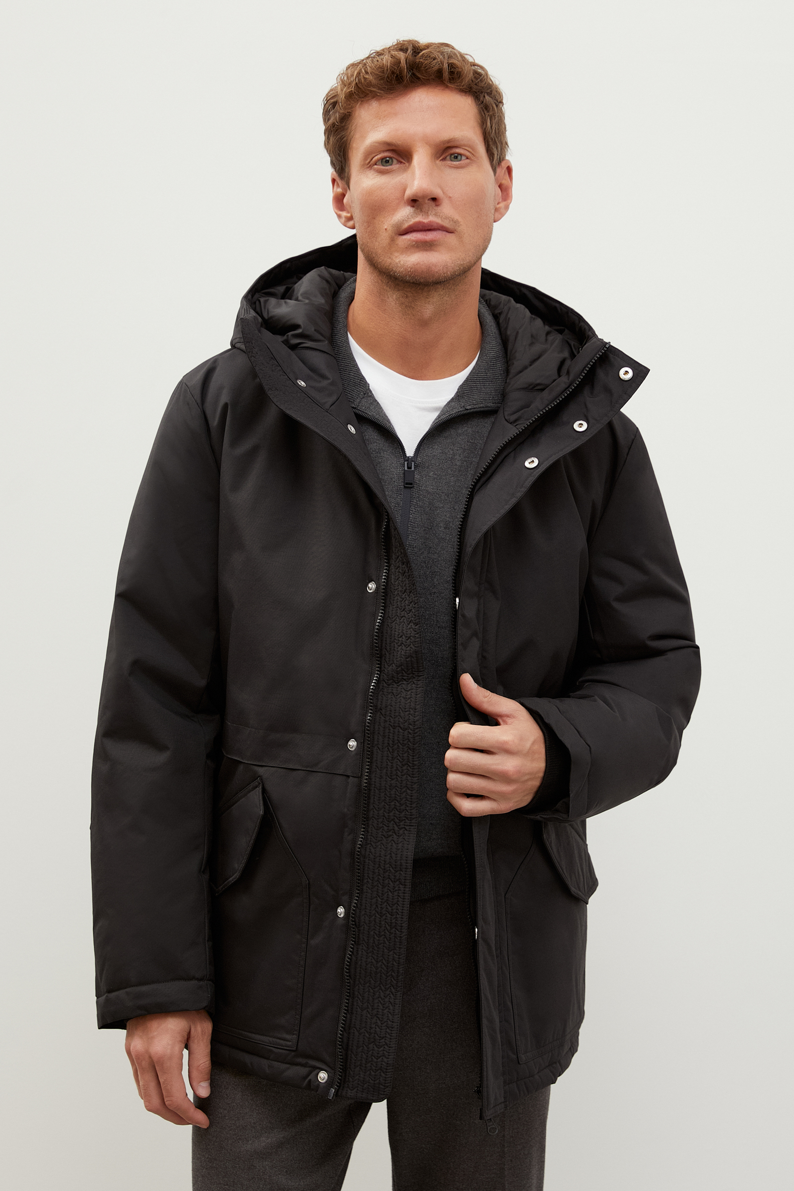 Куртка мужская Finn Flare FWC21030 черная 2XL