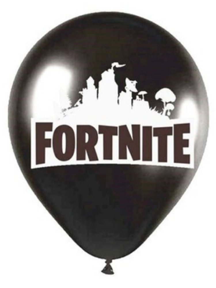 

Набор воздушных шаров Fortnite Фортнайт логотип, черный, 10 шт., 32 см, 105490SMM