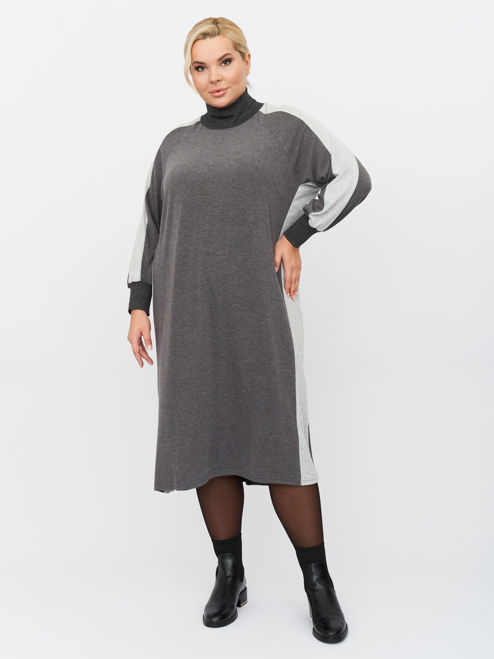 

Платье женское ZORY ZPP08008GRA22 серое 48-50 RU, Серый, ZPP08008GRA22