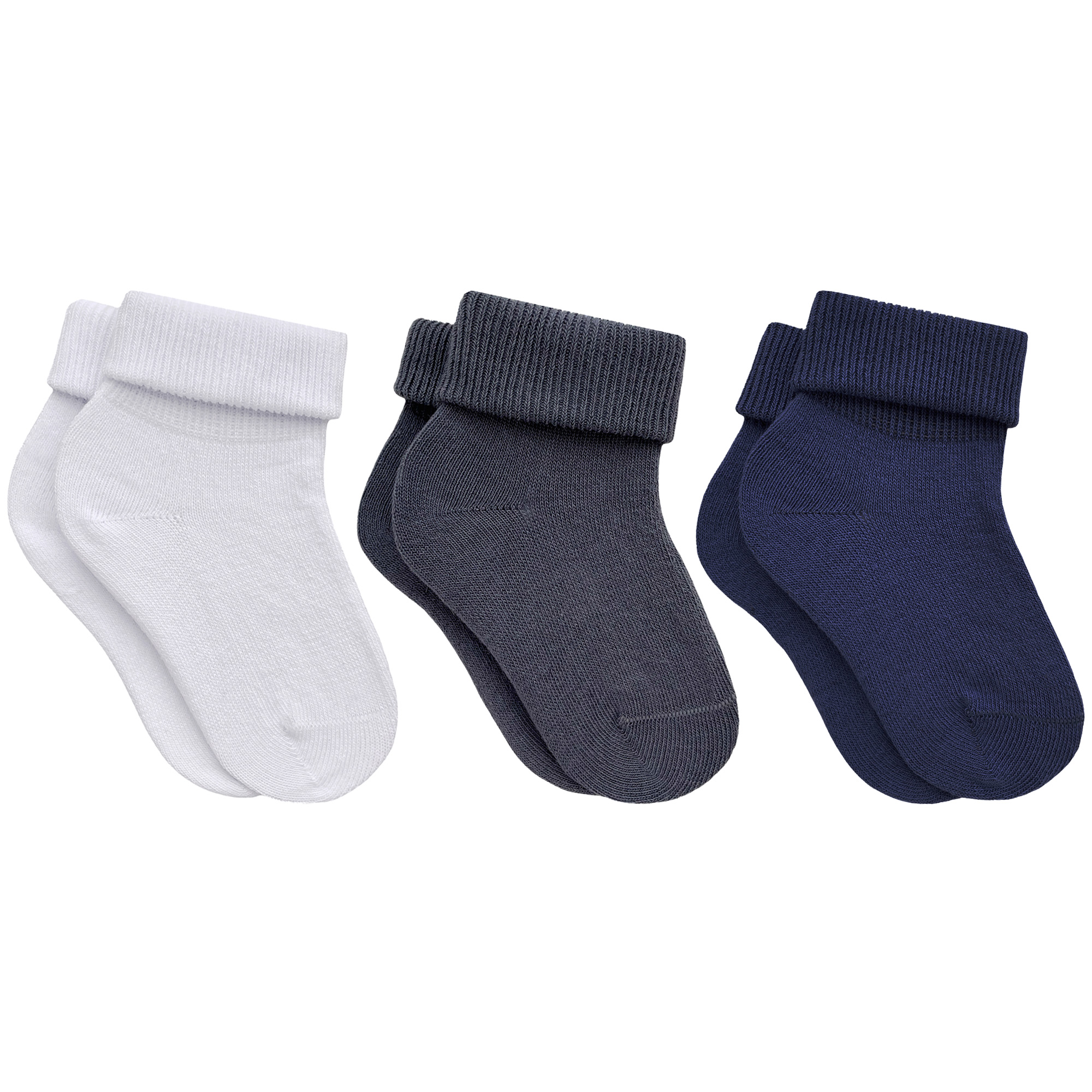 

Носки детские Rusocks 3-Д3-13783, белый; серый; синий, 45270, 3-Д3-13783