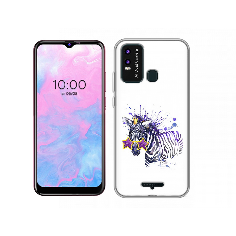 

Чехол MyPads Tocco для BQ 6630L акварельная зебра, Прозрачный, Tocco