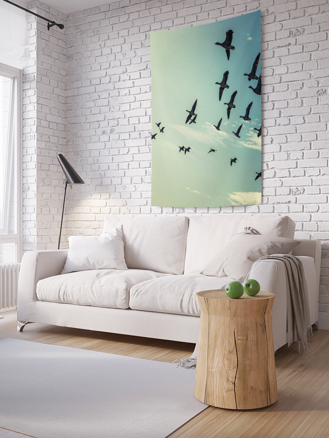 

Вертикальное фотопанно на стену JoyArty Утки в небе 100x150 см, Утки в небе