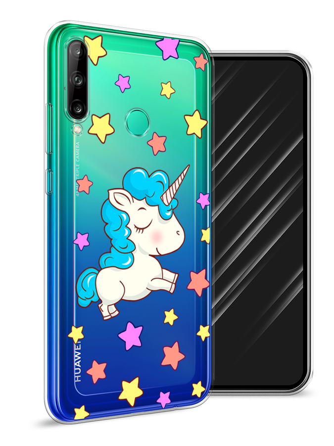 

Чехол Awog на Huawei P40 lite E "Звездный единорог", Белый;голубой;розовый, 612450-2