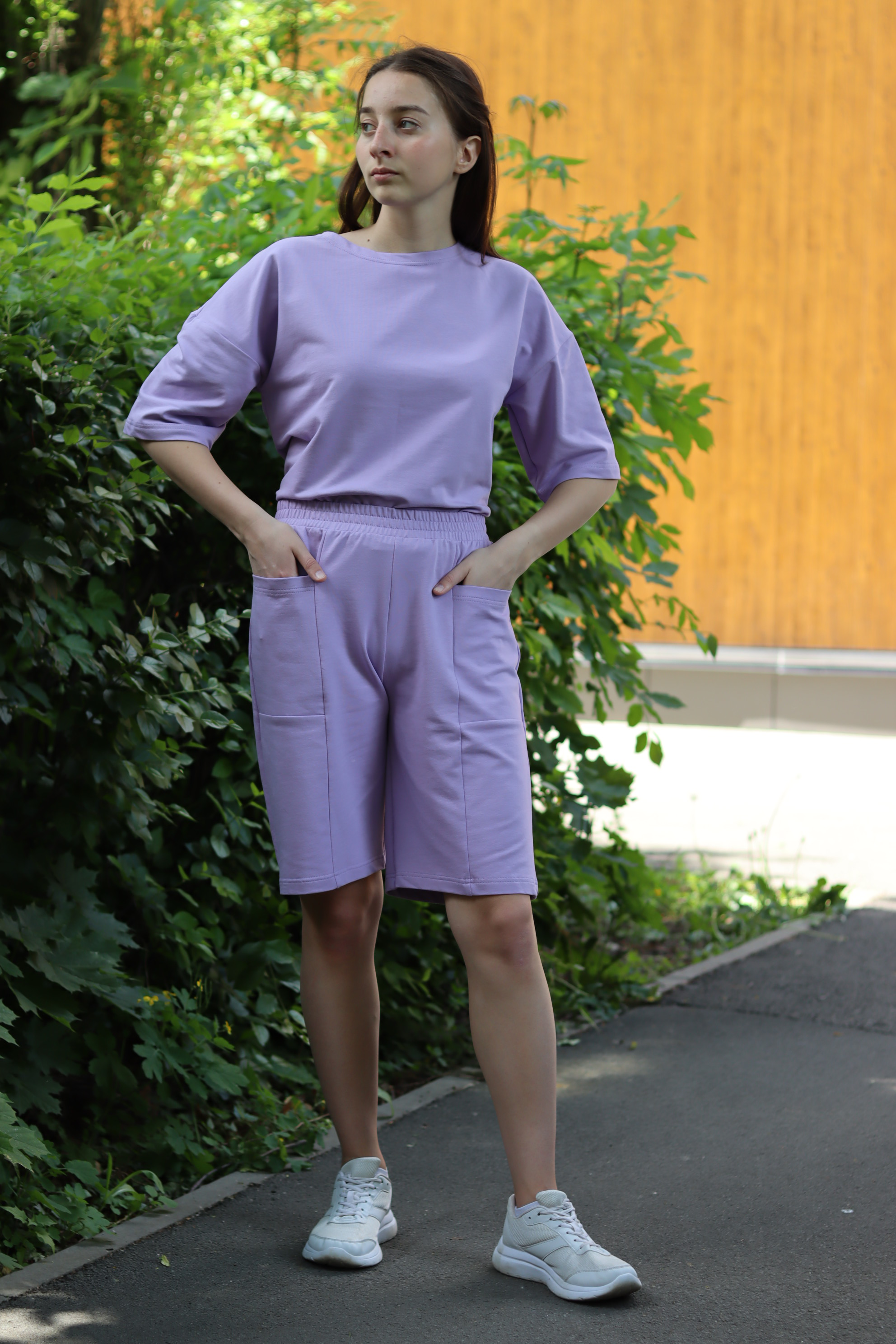 

Костюм женский NoBrand Ш01 фиолетовый 48 RU, Ш01