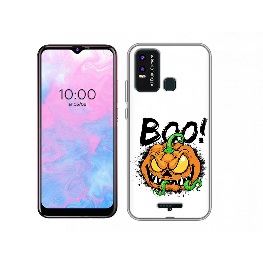 

Чехол MyPads Tocco для BQ 6630L Хэллоуин бу, Прозрачный, Tocco