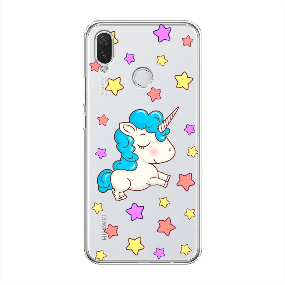 

Чехол Awog на Huawei Nova 3i "Звездный единорог", Белый;голубой;розовый, 68350-2