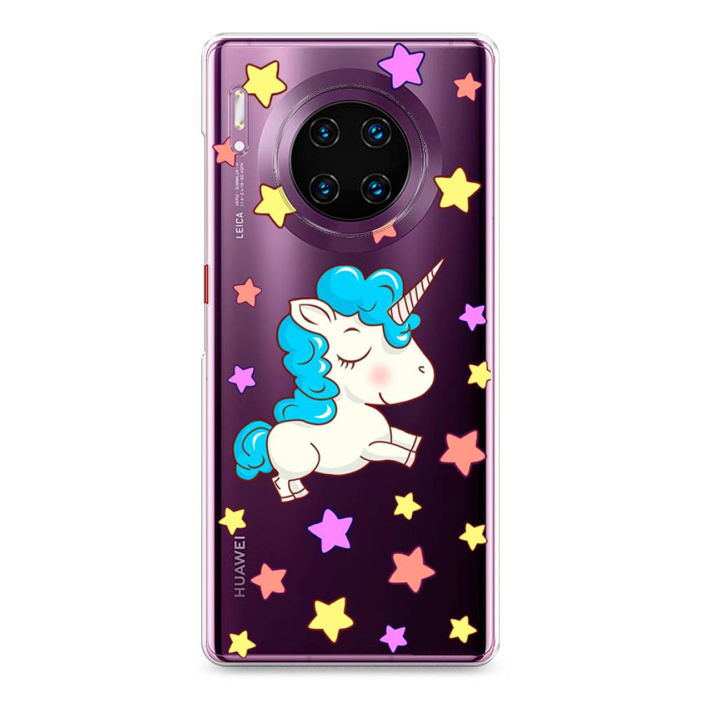 

Чехол Awog на Huawei Mate 30 Pro "Звездный единорог", Белый;голубой;розовый, 610450-2