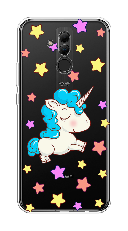 

Чехол Awog на Huawei Mate 20 Lite "Звездный единорог", Белый;голубой;розовый, 66650-2