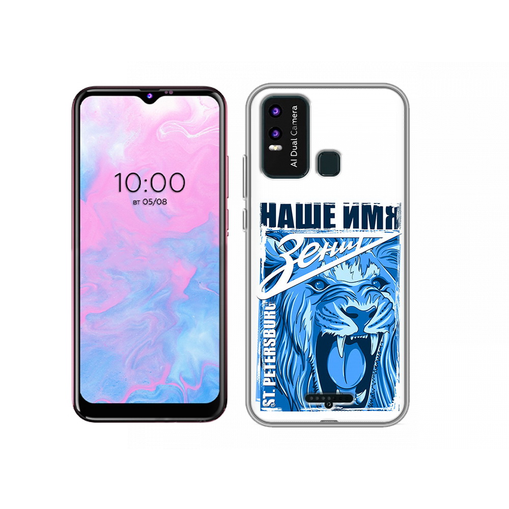 

Чехол MyPads Tocco для BQ 6630L ФК наше имя зенит, Прозрачный, Tocco
