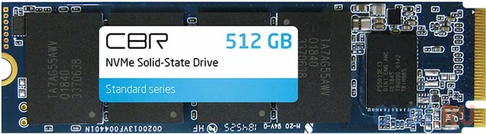 

SSD накопитель CBR Standard M.2 2280 512 ГБ (SSD-512GB-M.2-ST22), Standard