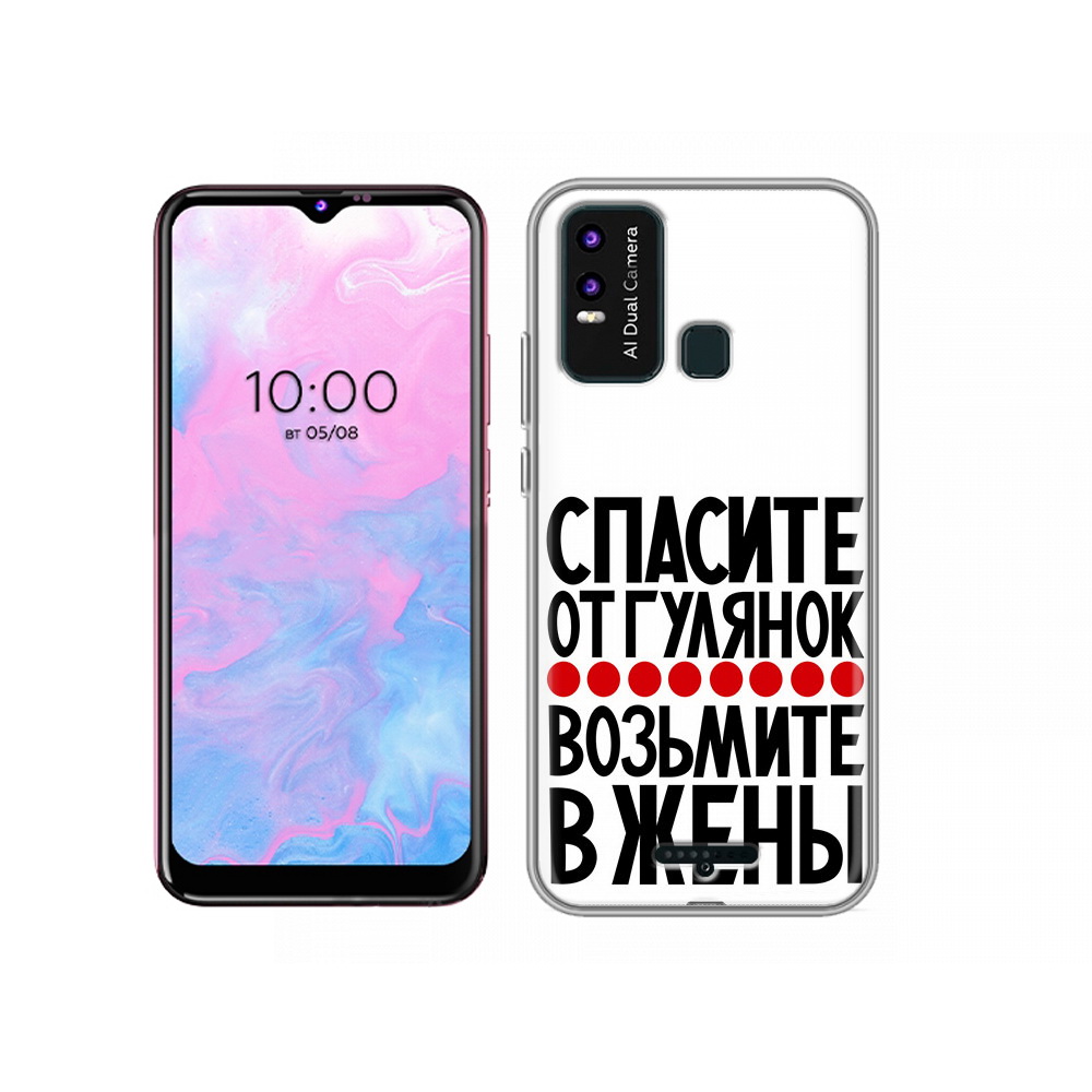 

Чехол MyPads Tocco для BQ 6630L Спасите от гулянок возьмите в жены, Прозрачный, Tocco