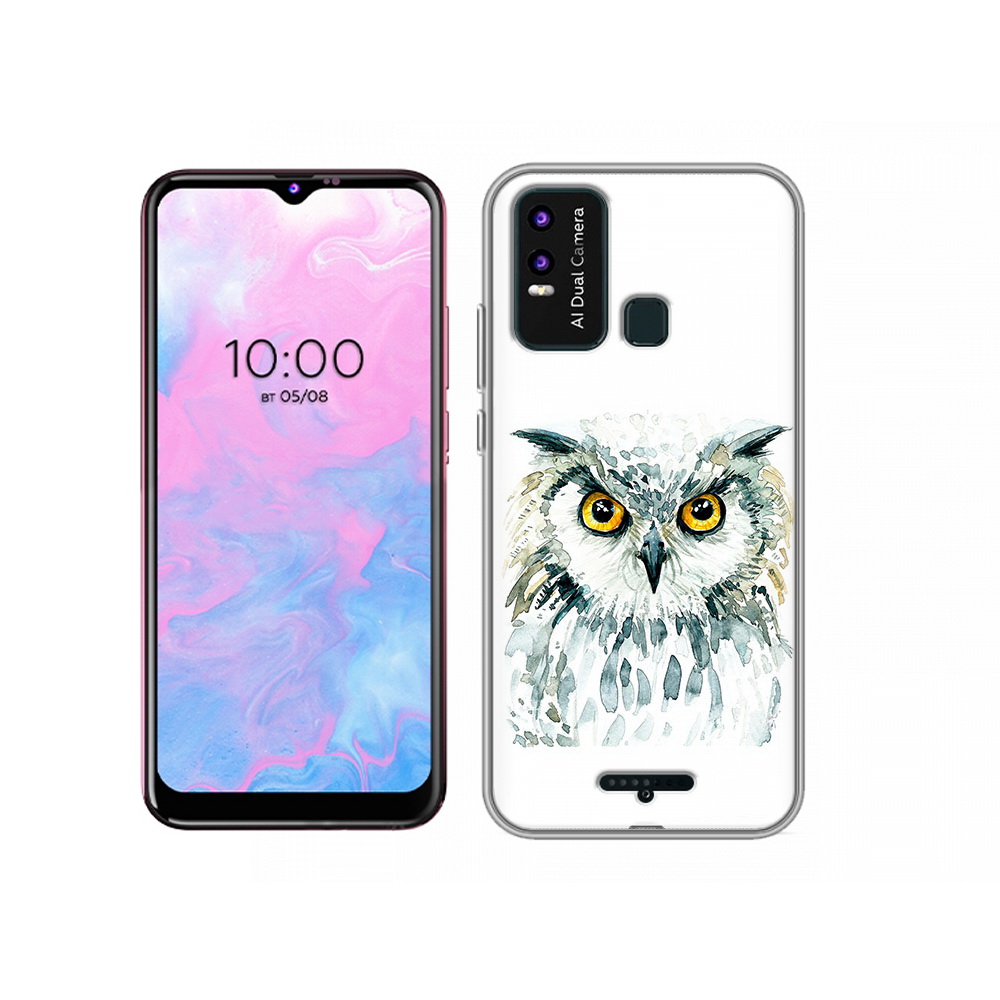 

Чехол MyPads Tocco для BQ 6630L Серьезная сова, Прозрачный, Tocco
