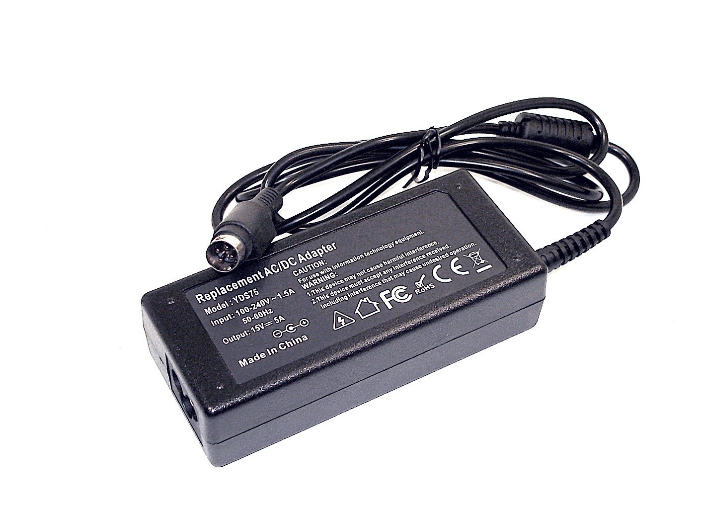 

Блок питания для монитора и телевизора LCD 15V 5A 72W (4pin. VN)