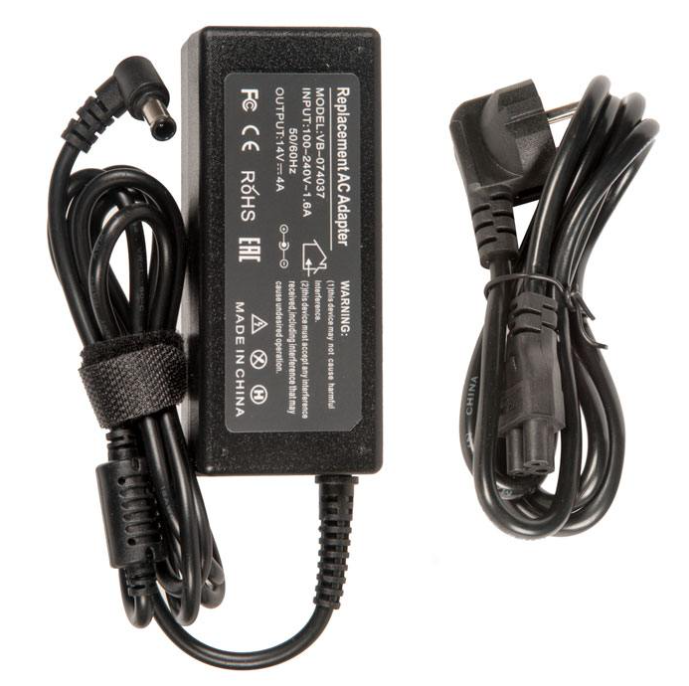 

Блок питания для монитора и телевизора LCD 14V 4A 56W (6.5x4.4mm)