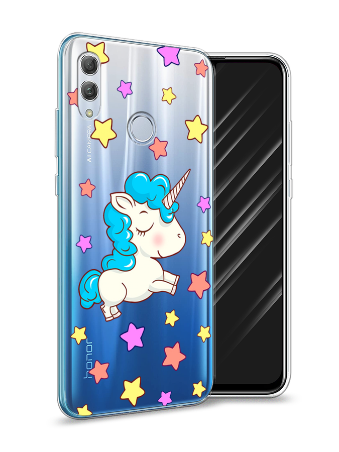 

Чехол Awog на Honor 10 Lite "Звездный единорог", Белый;голубой;розовый, 67550-2