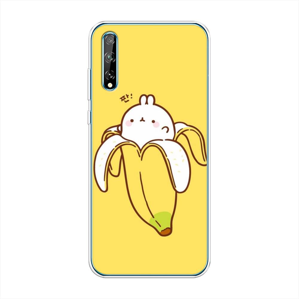 

Чехол Awog на Huawei Y8p "Зайчик-бананчик", Желтый;белый, 6103450-2