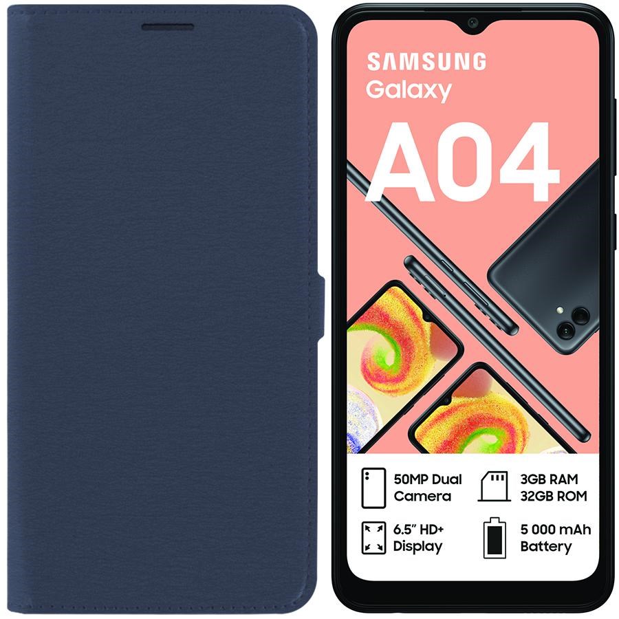 Чехол-книжка Krutoff Eco Book для Samsung Galaxy A04 (A045) синий