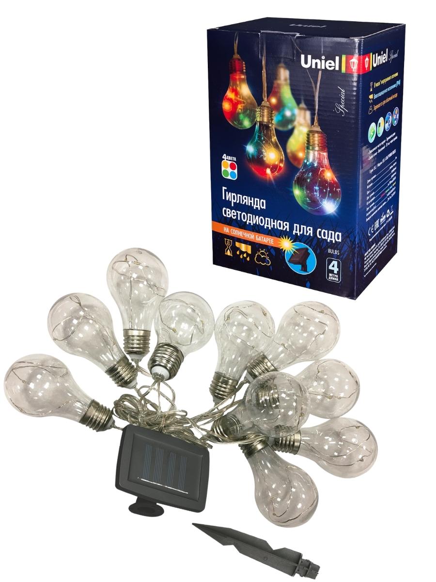 Садовая гирлянда на солнечной батарее Uniel Bulbs USL-S-126/PT4000 4 м