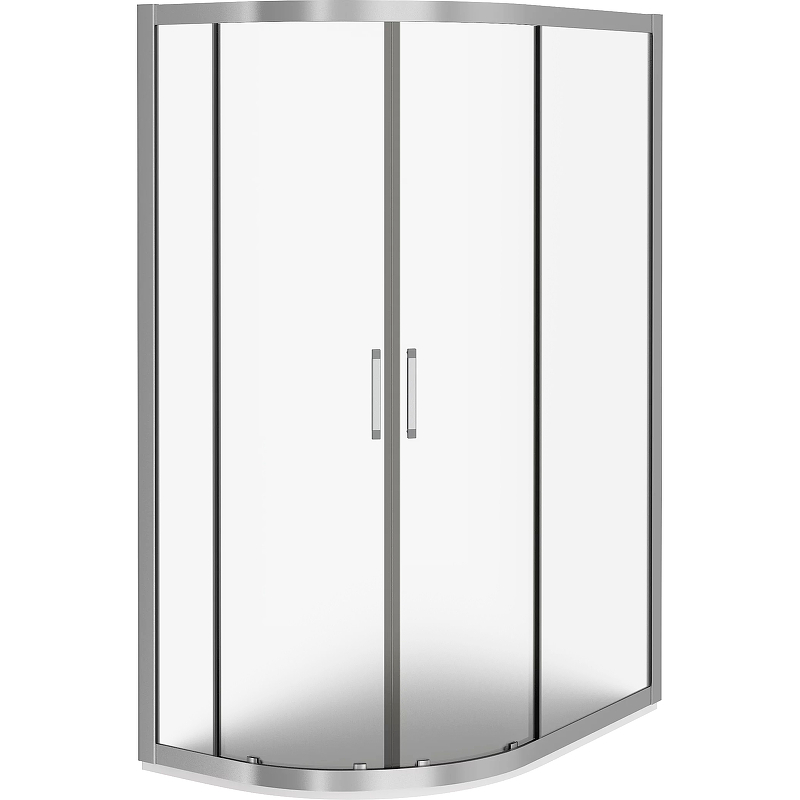 фото Душевой уголок good door latte r-120-g-we 120x80 профиль белый стекло grape