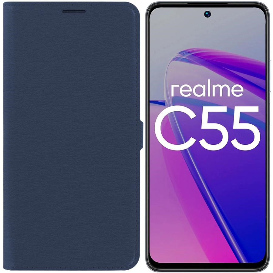 

Чехол-книжка Krutoff Eco Book для Realme C55 синий