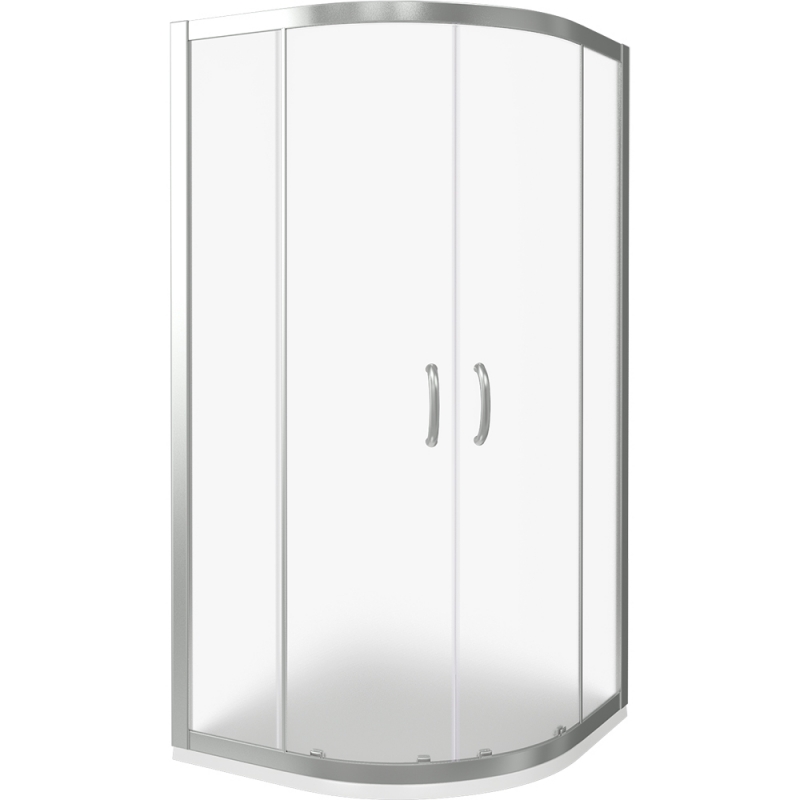 фото Душевой уголок good door infinity r-90-g-ch 90x90 профиль хром стекло грейп