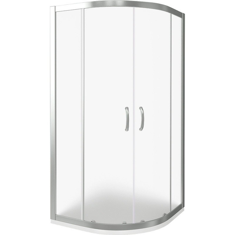 фото Душевой уголок good door infinity r-80-g-ch 80x80 профиль хром стекло грейп