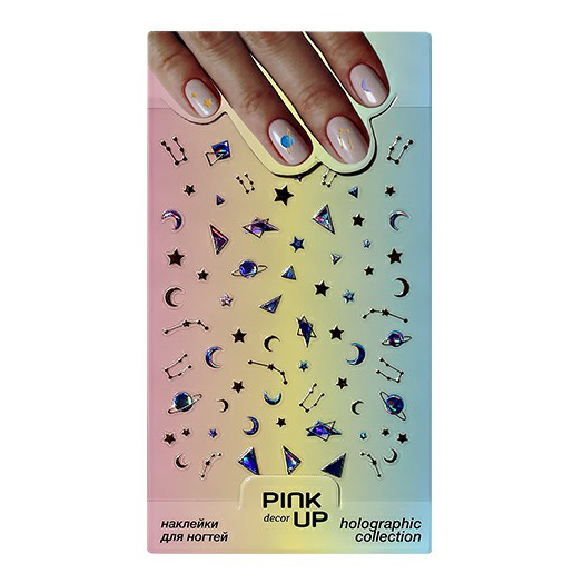 

Наклейки для ногтей Pink Up Decor Holography 648