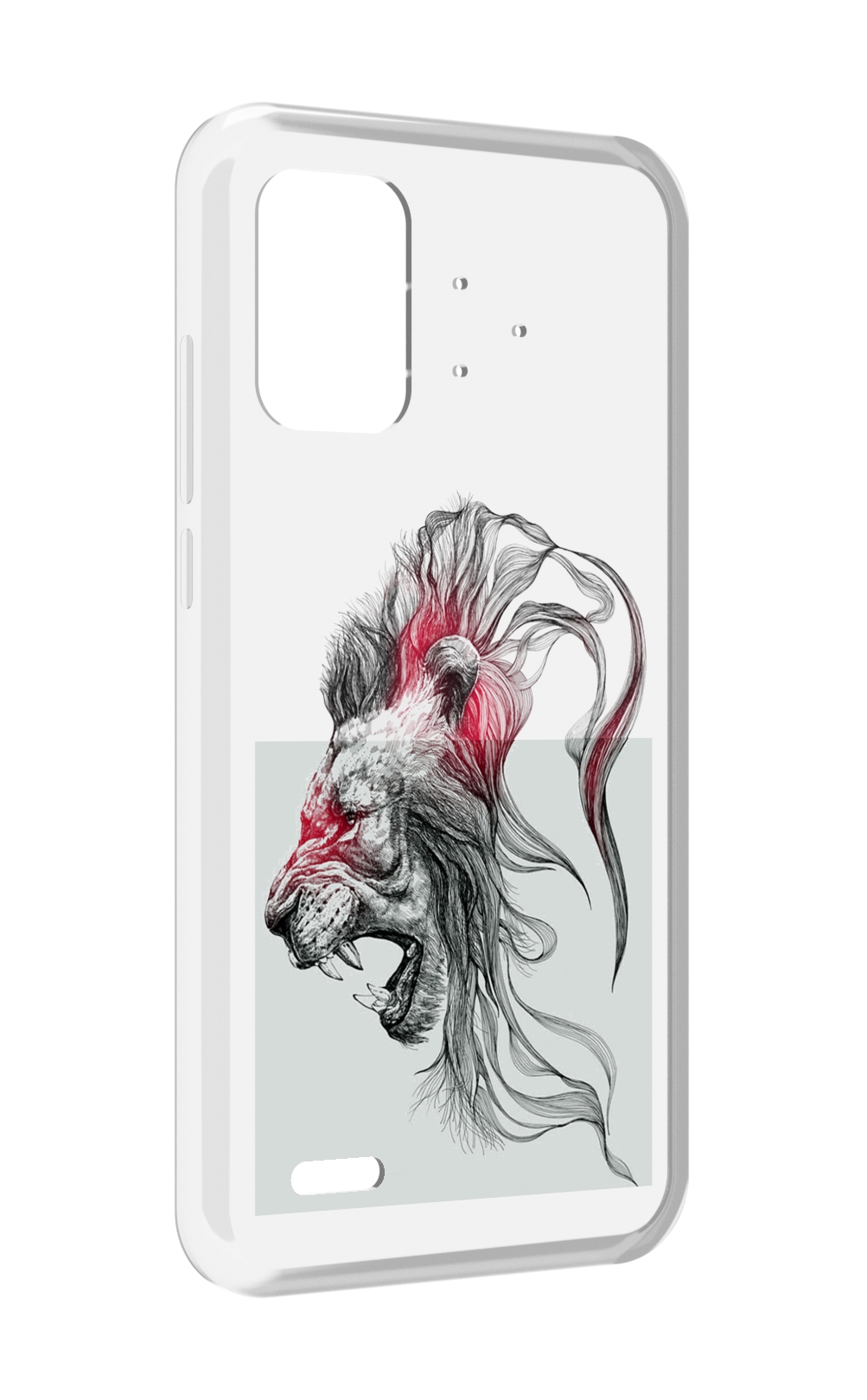

Чехол MyPads разъяренный лев для UMIDIGI Bison Pro, Прозрачный, Tocco