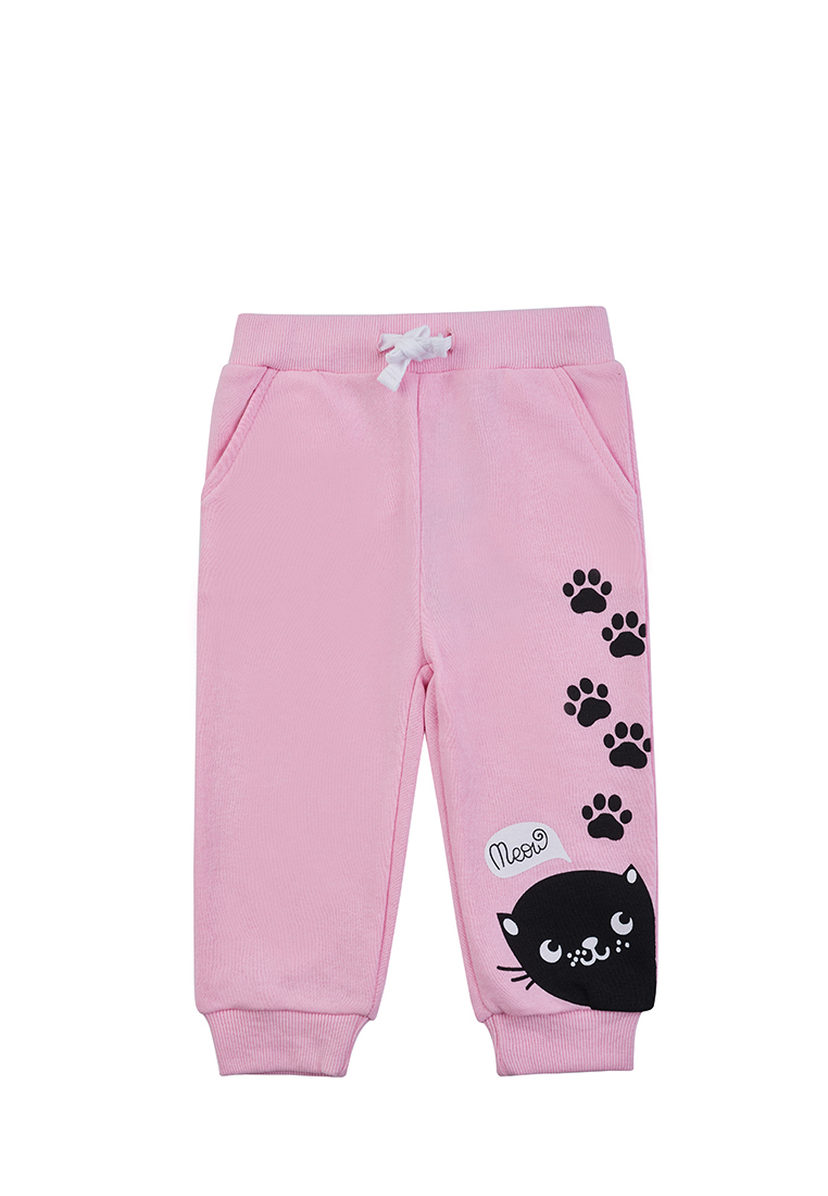 

Брюки спортивные для девочек SS23B03600502 Kari baby 205534 цв.розовый р.9-12m, 205534