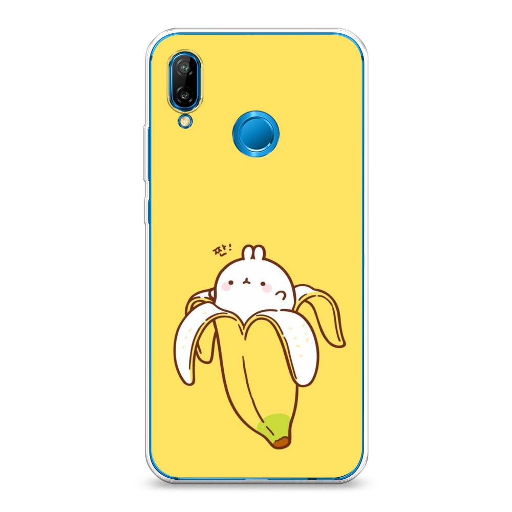 

Чехол Awog на Huawei P20 Lite "Зайчик-бананчик", Желтый;белый, 64450-2