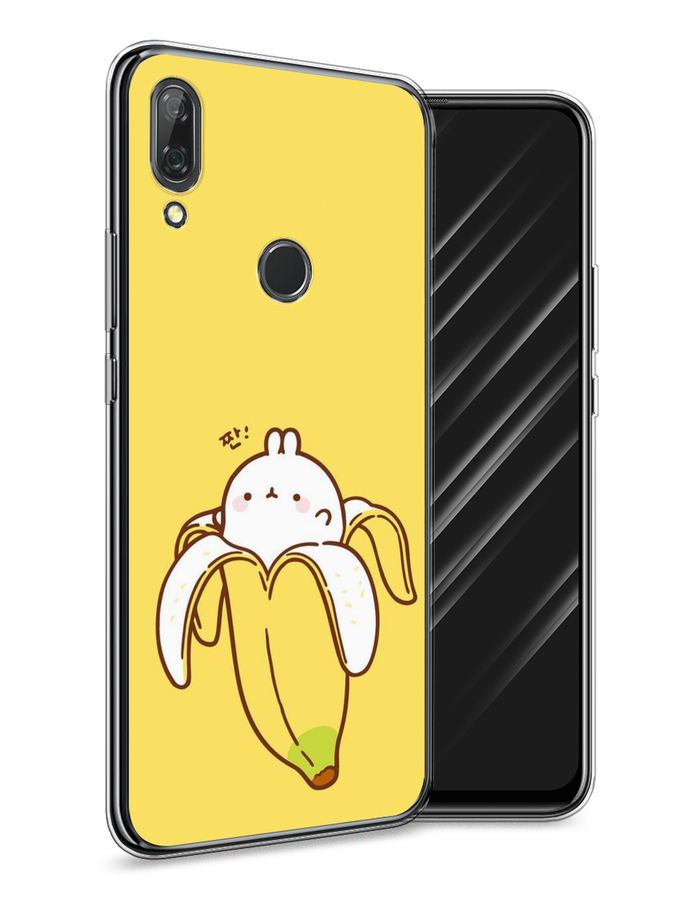 

Чехол Awog на Huawei P Smart Z "Зайчик-бананчик", Желтый;белый, 69450-2