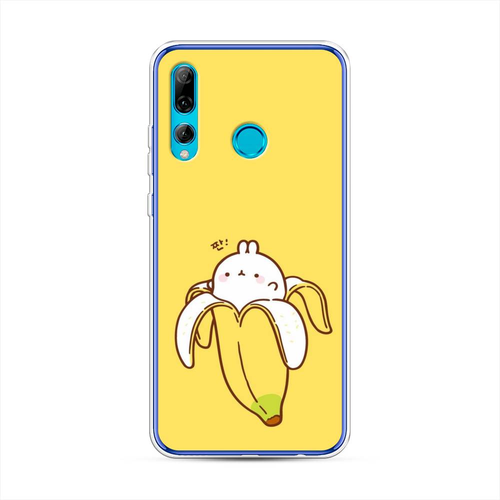 

Чехол Awog на Huawei P Smart Plus 2019 "Зайчик-бананчик", Желтый;белый, 69250-2